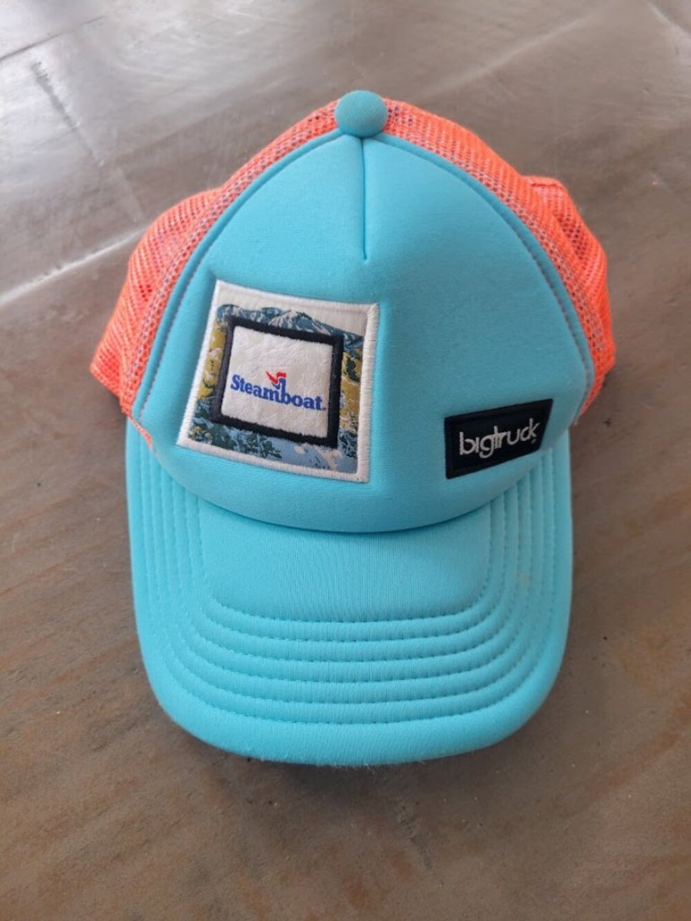 Bigtruck Baseball Cap, Blue & Orange